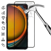 Osłona na Cały Wyświetlacz z Hartowanego Szkła Samsung Galaxy Xcover7 - Czarna Krawędź