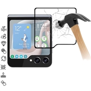 Osłona na Cały Wyświetlacz z Hartowanego Szkła Samsung Galaxy Z Flip6 - Czarna Krawędź