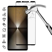 Sony Xperia 1 VII Pełna okładka szkło hartowane na ekran - 9H - czarna krawędź