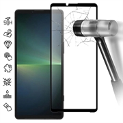 Osłona na Cały Wyświetlacz z Hartowanego Szkła Sony Xperia 10 VI - Czarna Krawędź