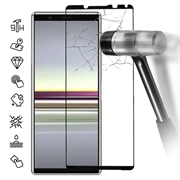 Osłona na Cały Wyświetlacz z Hartowanego Szkła Sony Xperia 5 V - Czarna Krawędź