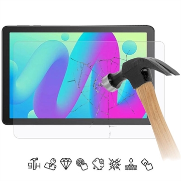 TCL Tab 10L Szkło Hartowane Ochronne Full Cover na Ekran - Transparentny