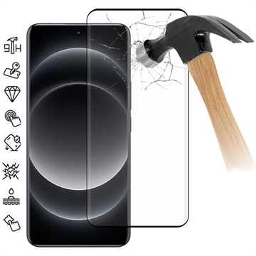 Osłona na Cały Wyświetlacz z Hartowanego Szkła Xiaomi 14 Ultra - Czarna Krawędź