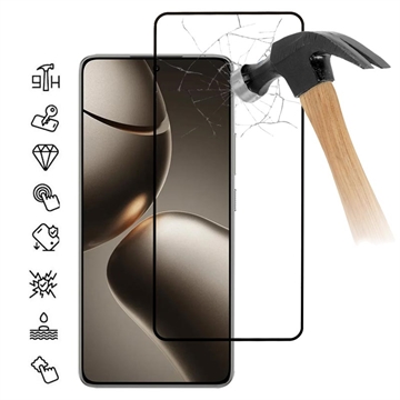 Xiaomi 15T/15T Pro Pełna okładka szkło hartowane na ekran - 9H - czarna krawędź
