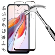 Osłona na Cały Wyświetlacz z Hartowanego Szkła Xiaomi Redmi 12C - Czarna Krawędź