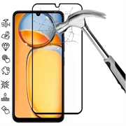 Osłona na Cały Wyświetlacz z Hartowanego Szkła Xiaomi Redmi 13C 5G/Poco C65 - Czarna Krawędź