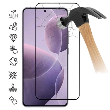 Osłona na Cały Wyświetlacz z Hartowanego Szkła Xiaomi Redmi K70/K70 Pro/Poco F6 Pro - Czarna Krawędź