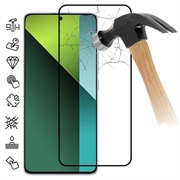 Osłona na Cały Wyświetlacz z Hartowanego Szkła Xiaomi Redmi Note 13 Pro+ - Czarna Krawędź