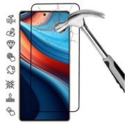 Osłona na Cały Wyświetlacz z Hartowanego Szkła Xiaomi Redmi Note 13R Pro - Czarna Krawędź
