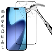 iPhone 17 Pro Pełna okładka szkło hartowane na ekran - 9H - czarna krawędź