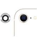iPhone SE (2022)/SE (2020) Metalowo-szklane Zabezpieczenie Obiektywu Aparatu - Srebrny