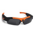Inteligentne Sportowe Okulary Słoneczne DVR SM16 Full HD - Czarno-Pomarańczowe