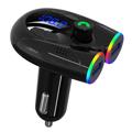 Ładowarka Samochodowa / Transmiter Bluetooth 5.0 FM z Podbiciem Basów G68 - Czarny