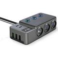 GC06 Ładowarka samochodowa dużej mocy - 3 gniazda, USB-A, PD USB-C - 120W