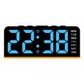 GH9001 Cyfrowy budzik LED z datą - czarny / niebieskie podświetlenie