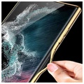 Hybrydowe Etui Galwanizowane GKK do Samsung Galaxy S22 Ultra 5G - Zieleń