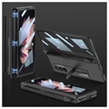 Hybrydowe Etui z Gniazdem Pióro GKK Magnetic Fold do Samsung Galaxy Z Fold3 5G - Czarne
