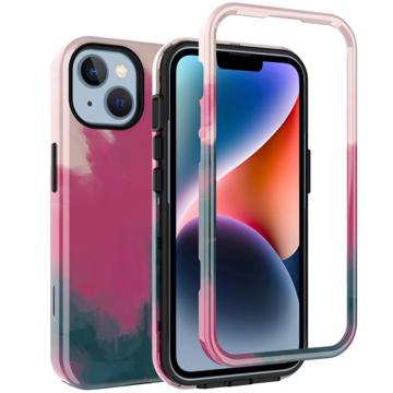 Hybrydowe Etui Stylish Gradient iPhone 14 Plus - Czerwień