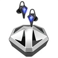 Słuchawki Gamingowe TWS K9 Bluetooth 5.0 z Etui Ładującym - Srebrne