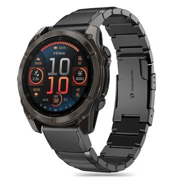 Garmin Fenix 5/6/6 Pro/7/8/E Pasek Tech-Protect SteelBand ze stali nierdzewnej - 47mm - czarny