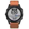 Pasek ze Skóry Naturalnej do Zegarka Garmin Fenix 6/5/5 Plus - Brąz