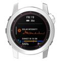 Garmin Fenix 7X/7X Solar Galwanizowane Etui z TPU - Srebrny