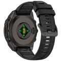 Miękki Silikonowy Pasek do Garmin Fenix 8 - 51mm - Czarny Szary