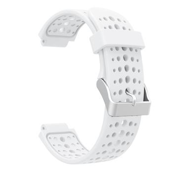 Miękki Silikonowy Pasek do Garmin Forerunner 220/230/235/620/630/735 - Biel