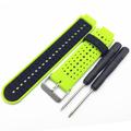 Garmin Forerunner 235/630/735 Dwukolorowy Silikonowy Pasek - Jasnozielony