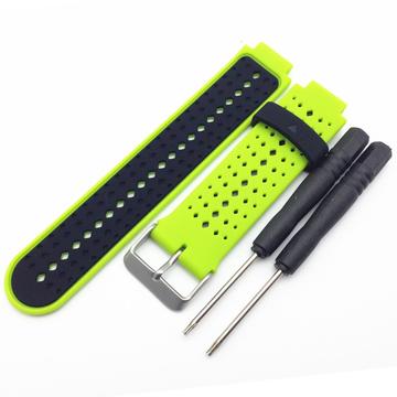 Garmin Forerunner 235/630/735 Dwukolorowy Silikonowy Pasek - Jasnozielony