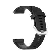 Miękki Silikonowy Pasek do Garmin Forerunner 245/645 - Czarny