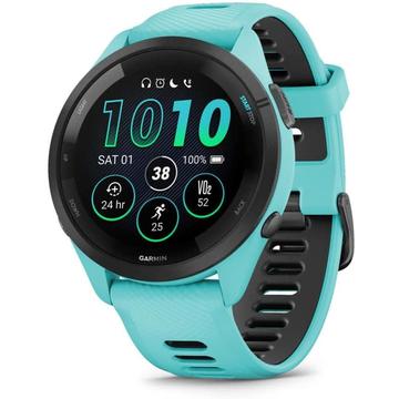Smartwatch sportowy Garmin Forerunner 265 - 46mm - Aqua / Czarny