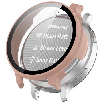 Garmin Lily 2 Etui z Tworzywa z Hartowane Szkło Ochronne - Róż