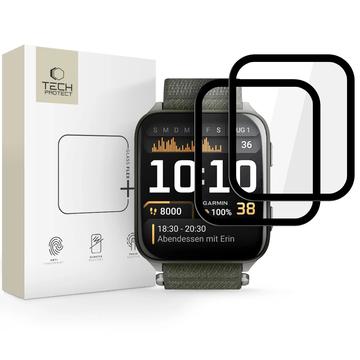 Garmin Venu X1 Tech-Protect Glass Flex+ Hybrydowy ochraniacz ekranu - 2 szt. - Czarna Krawędź