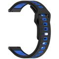 Garmin Vivoactive 6 Dwukolorowy Silikonowy Pasek - Czerń / Błękit
