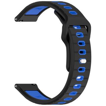 Garmin Vivoactive 6 Dwukolorowy Silikonowy Pasek - Czerń / Błękit