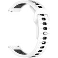 Garmin Vivoactive 6 Dwukolorowy Silikonowy Pasek - Biały / Czerń