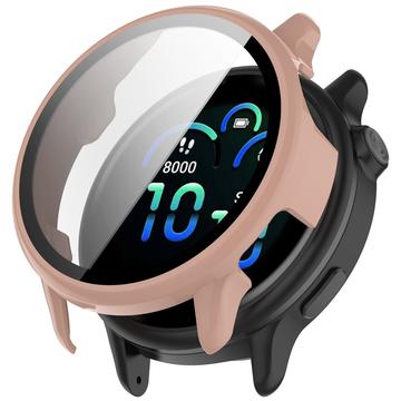 Garmin Vivoactive 6 Etui z Tworzywa z Hartowane Szkło Ochronne - Róż