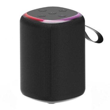 Głośnik Bluetooth Gembird SPK-BT-LED-08S - czarny