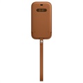 Apple iPhone 12 Mini Skórzany Futerał z MagSafe MHMP3ZM/A - Naturalny Brąz