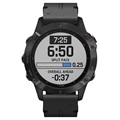 Pasek ze Skóry Naturalnej do Zegarka Garmin Fenix 6/5/5 Plus - Czarny