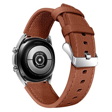 Pasek ze Skóry Naturalnej do Zegarka Garmin Vivoactive 4 - Brąz