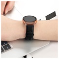 Pasek ze skóry naturalnej do zegarka Samsung Galaxy Watch Active2 - 44 mm - Czarny