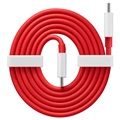 OnePlus Kabel USB Type-C Warp Charge 5481100047 - 1m - Czerwień / Biel