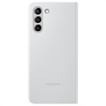 Etui LED View Cover EF-NG996PJEGEE do Samsung Galaxy S21+ 5G (Otwarte Opakowanie A) - Jasnoszary
