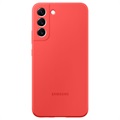 Silikonowe Etui EF-PS906TPEGWW do Samsung Galaxy S22+ 5G - Świecący Czerwony