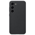 Etui Leather Cover EF-VS911LBEGWW do Samsung Galaxy S23 5G (Otwarte Opakowanie - Zastępcze) - Czarne