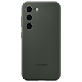 Samsung Galaxy S23 5G Silikonowe Etui EF-PS911TGEGWW - Zielony