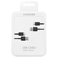 Kabel USB-A / USB-C Samsung EP-DG930MBEGWW - 2 Szt. - Czarny