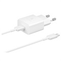 Szybka Ładowarka Podróżna i Kabel USB-C Samsung EP-T1510XWEGEU - 15W - Białe